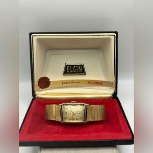 Vintage ELGIN Women’s Watch 10K RGP BEZEL 19 Jewels With Box And Papers